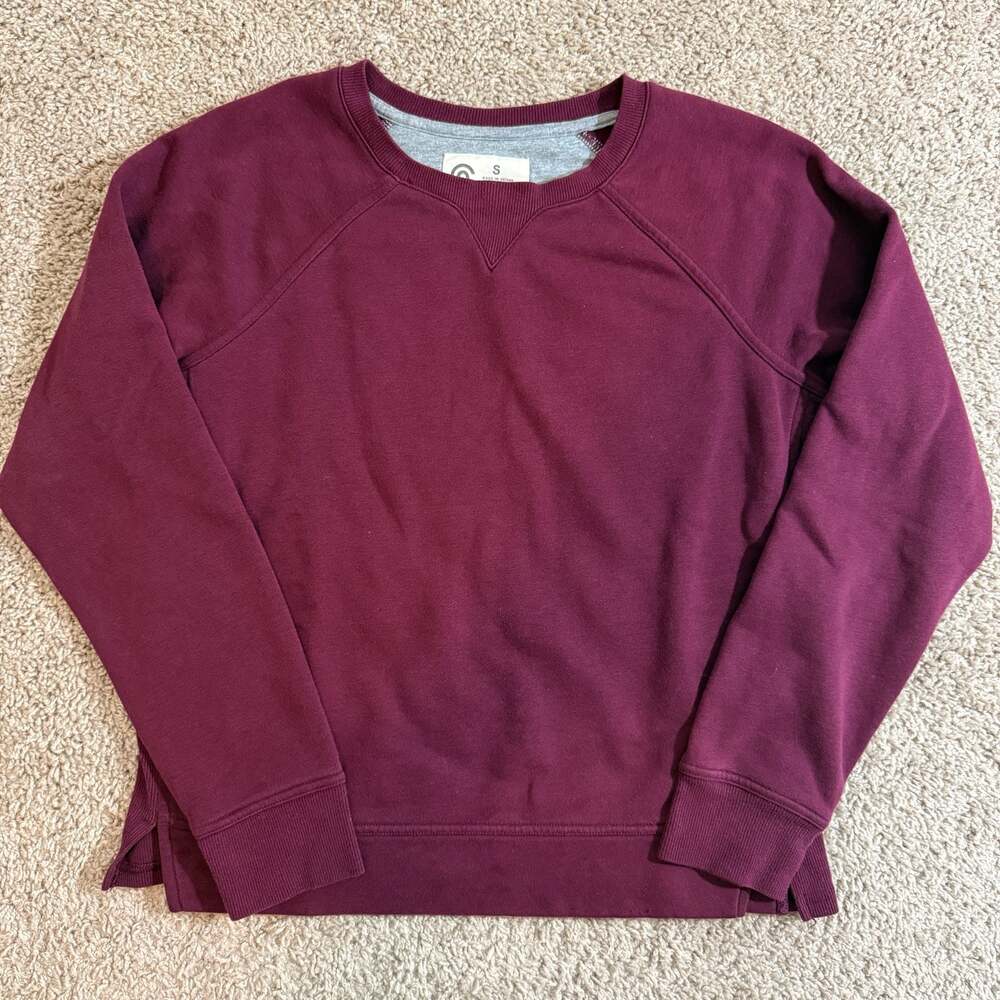 Champion Target Burgundy Fleece Crewneck Sweatshirt Womens Small Pullover - Picture 1 of 8